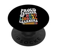 ELL Teacher & ESL Teacher, Multilingual Teacher Appreciation PopSockets Adhesive PopGrip