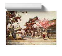 Ella Du Cane Japanese Oriental At Kitano Tenjin Painting | Unframed Wall Art Print | Ready to Frame Poster | Modern Home Decor Picture | Artwork for Living Room or Office | A3 (29.7x42 cm)