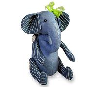 Ella Elephant Sewing Pattern, Denim Keepsake Stuffed Animal Toy