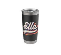 Ella First Name 70s Retro Groovy Custom Personalized Name Stainless Steel Insulated Tumbler
