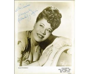 ELLA FITZGERALD AUTOGRAPH GLOSSY PHOTO PRINT APPROX SIZE 12X8 INCHES