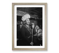 Ella Fitzgerald Framed Print | A2 Oak Framed Wall Art | Ready to Hang | Modern Nature Picture | Living Room Bedroom Lounge Office