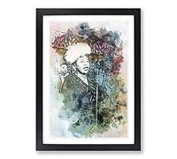 Ella Fitzgerald in Abstract Framed Print | A2 Black Framed Wall Art | Ready to Hang | Abstract Fantasy Picture | Living Room Bedroom Lounge Office