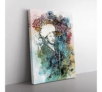 Ella Fitzgerald In Abstract Modern Art Canvas Wall Art Print 30x20 Inch