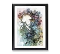 Ella Fitzgerald In Abstract Modern Art Framed Print | A3 Black Framed Wall Art | Ready to Hang | Abstract Fantasy Picture | Living Room Bedroom Lounge Office