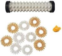 Ella Health & Beauty Acupressure Tools Kit Combo with Power Massager Metal Sujok Ring Massager (Multicolor)