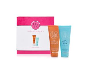 Ella & Jo Masking Moments Gift Set â€“ Hydrating Miracle Mask & Glow Up Enzyme Mask for Radiant, Smooth, Plump Skin â€“ Vitamin C & Hyaluronic Acid
