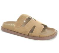ella Ladies Comfort Slide Sandals, Adjustable Strap, Cut-Out Design, Available in Black, Tan, Rose Gold (Taupe, UK Footwear Size System, Adult, Women, Numeric, Medium, 3)