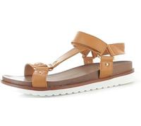 ella Ladies Sandals Chunky Strappy Casual Evening Stylish Comfort Gladiator Studded Fashion Shoes (Tan, UK Footwear Size System, Adult, Women, Numeric, Medium, 5)