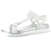 ella Ladies Sandals Chunky Strappy Casual Evening Stylish Comfort Gladiator Studded Fashion Shoes (White, UK Footwear Size System, Adult, Women, Numeric, Medium, 4)