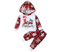 Ella Lust Baby Boy Clothes Set Outfits - Letter Printed Tops + Pants 2Pcs 3-24 month Tracksuit Boy Clothing (WhiteRed,18M,12761r)