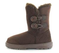 Ella Shoes "Rita Faux Fur Warm Winter Boots UK Sizes 3-8 (UK4/37, Brown)