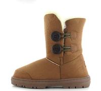 Ella Shoes "Rita Faux Fur Warm Winter Boots UK Sizes 3-8 (UK6/39, Chestnut)