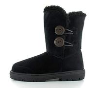 Ella Shoes "Rita Faux Fur Warm Winter Boots UK Sizes 3-8 (UK7/40, Black)