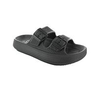 Ella Shoes Womens Cloud Pillow Sliders Slides EVA Comfort Summer Lightweight Non Slip Shower Beach Holiday Pool Sandals Slippers (Air Black, medium), 5 UK