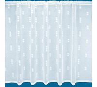 Ella Square Style Semi Plain Net Curtain - Sold by The Metre (40"(101cm) Drop)