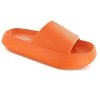 ella Womens Cloud Pillow Sliders Slides EVA Comfort Summer Lightweight Non Slip Shower Beach Holiday Pool Sandals Slippers (Orange, UK Footwear Size System, Adult, Women, Numeric, Medium, 4)