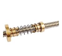 ELLANA threaded backlash 8mm Trapezoidal Thread Rod 200mm T8 Lead Screw With Anti Backlash Brass Nut 2mm Pitch 8mm Lead TR8x8 Gap Elimination Nut screw trapezoidal (Size : 100mm)