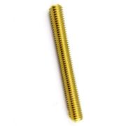 ELLANA threaded backlash M6 M8 M10 M12 M14 Brass Threaded Teeth Strip Stud 30mm to 500mm Length Threaded Rod Copper Full Thread Screw Rod screw trapezoidal (Color : 200mm, Size : M8 (1Pcs))