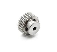 ELLANA transmission angle 1Pcs 1 Module Spur Gear 1M 15T 16T 18T 20T 22T 24T 25 Teeth Spur Gear Metal Motor Convex Gear Rack Transmission driver shaft (Color : 6mm bore, Size : 25 Teeth)
