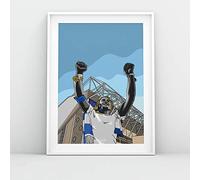 Elland Road - Featuring the Billy Bremner Statue - A3 Print by Rogues' Gallery