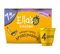 Ella's Kitchen Banana and Vanilla Bread Pudding - Pack of 4 - 80g