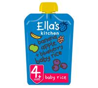 Ella's Kitchen Banana Apple + Blueberry Baby Rice From 4+ Months 120g