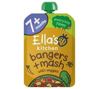Ella's Kitchen Bangers & Mash with Veggies Pouch, Stage 2 (7+ months), Single, 130g