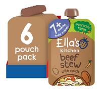 Ella's Kitchen Stage 2 from 7 Months Organic Wonderfully Warming Beef Stew with Spuds 130 g (Pack of 6)