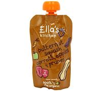 Ella's Kitchen Butternut Squash, Carrots, Apples & Prunes Puree Stage 1 From 4 Mths 120G