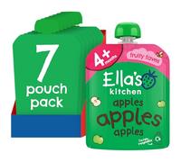 Ella's Kitchen First Taste Apples Puree, Stage 1 (4+ months), Pack of 7, 490g