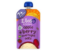 Ella's Kitchen Organic Apple And Berry Dairy Free Overnight Oats Baby Food Pouch 7+ Months 100g