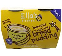 Ella's Kitchen Organic Banana and Vanilla Bread Pudding, 4 x 80g