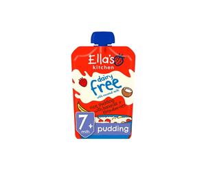 Ella's Kitchen Organic Dairy Free Rice Pudding with Bananas & Strawberries Baby Pouch 7+ months 80g