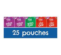 Ella's Kitchen Organic Fruit Smoothie Assortment, Pack of 25 Pouches (10 x Red, 10 x Purple, 5 x Green)