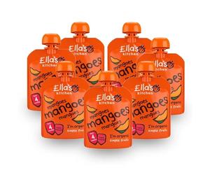 Ella's Kitchen Organic Mangoes Pouch 4+ Months, 70g (Pack of 10)