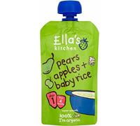 Ella's Kitchen Organic Pears, Apples & Baby Rice 4mth+ (120g) - Pack of 6