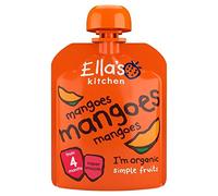 Ella's Kitchen Organic Smooth Mango Puree Stage 1 70g - Pack of 4