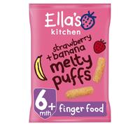Ella's Kitchen Organic Strawberries and Bananas Puffs, 20g