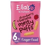 Ella's Kitchen Organic Strawberries and Bananas Puffs, 20g