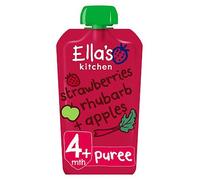 Ella's Kitchen Organic Strawberries, Rhubarb and Apples Baby Food Pouch 4+ Months 120g