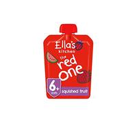 Ella's Kitchen Organic The Red One Smoothie, 6+ Months Baby Food, 90g Pouch (Pack of 24)