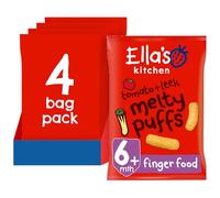 Ella's Kitchen Organic Tomato & Leek Melty Puffs 7+ Months, Pack of 4, 80g