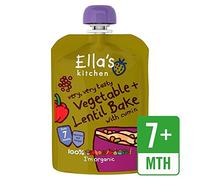 Ella's Kitchen Organic Vegetable Bake with Lentils Stage 2 130g - Pack of 4