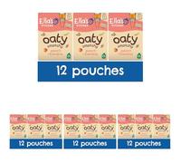 Ella's Kitchen Peach + Banana Oaty Smooshy 3 x (4 x 90g) (Pack of 4)