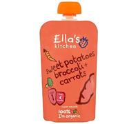 Ella's Kitchen Stage 1 from 4 months Organic Sweet Potato, Broccoli and Carrots Baby Food 120 g Pack of 7
