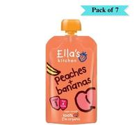 Ellas Kitchen Stage 1 Peaches & Bananas - Pack of 7 (120g each)