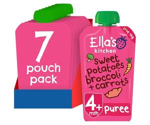 Ella's Kitchen Sweet Potatoes Broccoli and Carrot 120g (Pack of 7)