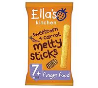 Ella's Kitchen Sweetcorn and Carrot Melty Sticks from 7 Months, 16g