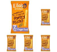 Ella's Kitchen Sweetcorn and Carrot Melty Sticks from 7 Months, 16g (Pack of 5)